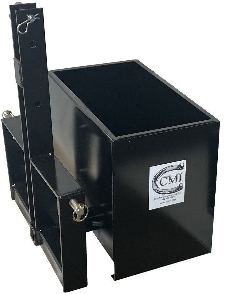 Ballast box for utility tractors