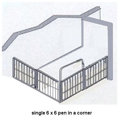 6 x 6 goat pen in a corner