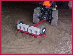 rotary harrow with wheels